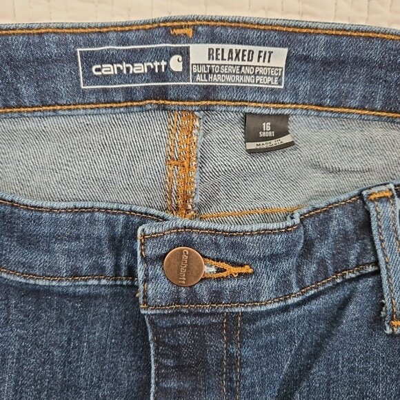 Carhartt Women’s Relaxed Fit Jeans Size 16W (38x28) Rugged Flex NEW BD5383-W NWT - Picture 9 of 16